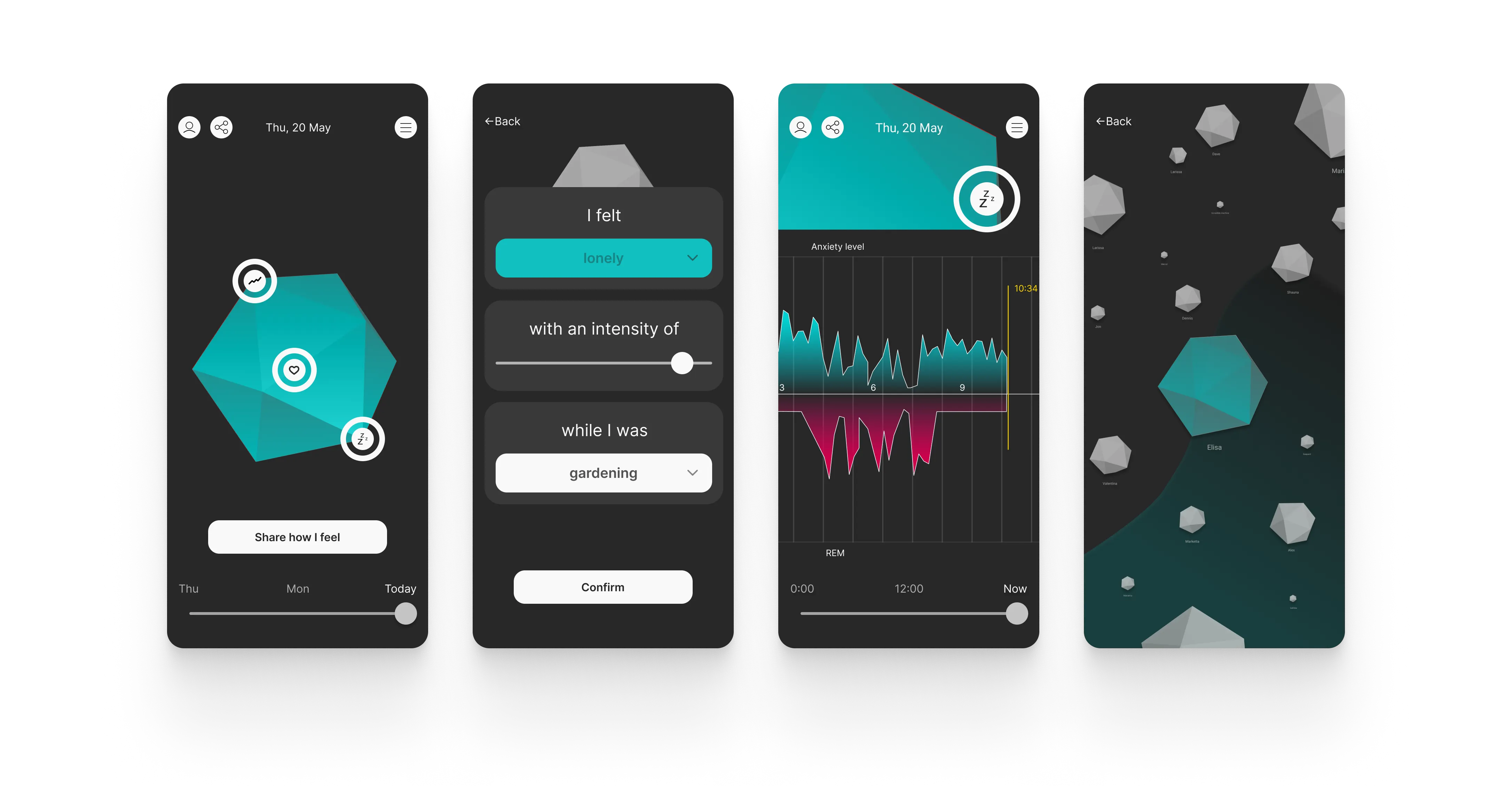 UI mobile screens